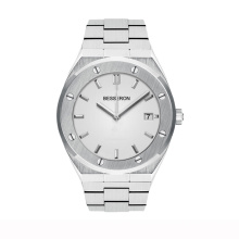 2020 Factory hot sale cheap watches in bulk men stainless steel oem metal straps white face oem uhren herren watches